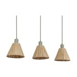 Ledvance LED Suspension Luminaire Decor Rotin Linéaire Brun | Convient pour 3x E27